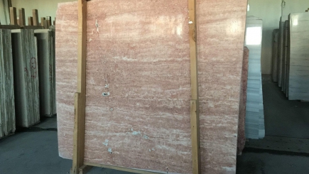 Red Travertine - Vein Cut