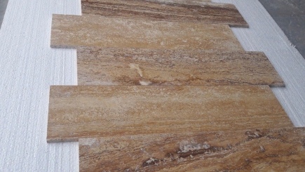 Yellow Travertine - Vein Cut