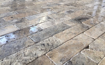 Travertine Silver