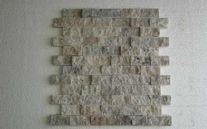 Mozaik - Travertine Silver