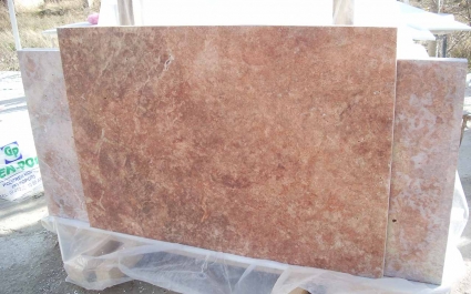Red Travertine - Cross Cut