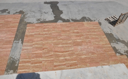 Red Travertine - Vein Cut
