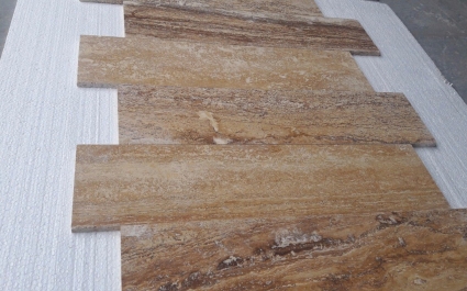 Yellow Travertine - Vein Cut