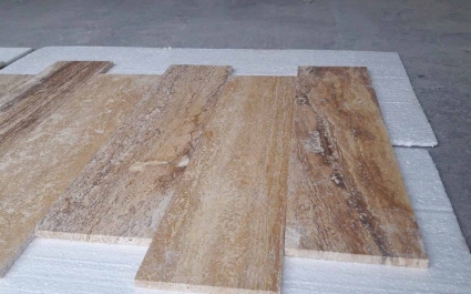 Yellow Travertine - Vein Cut