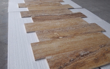 Yellow Travertine - Vein Cut