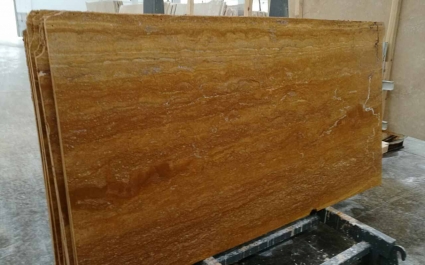 Yellow Travertine - Vein Cut