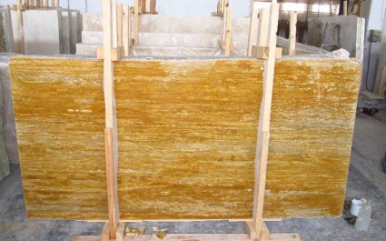 Yellow Travertine - Vein Cut